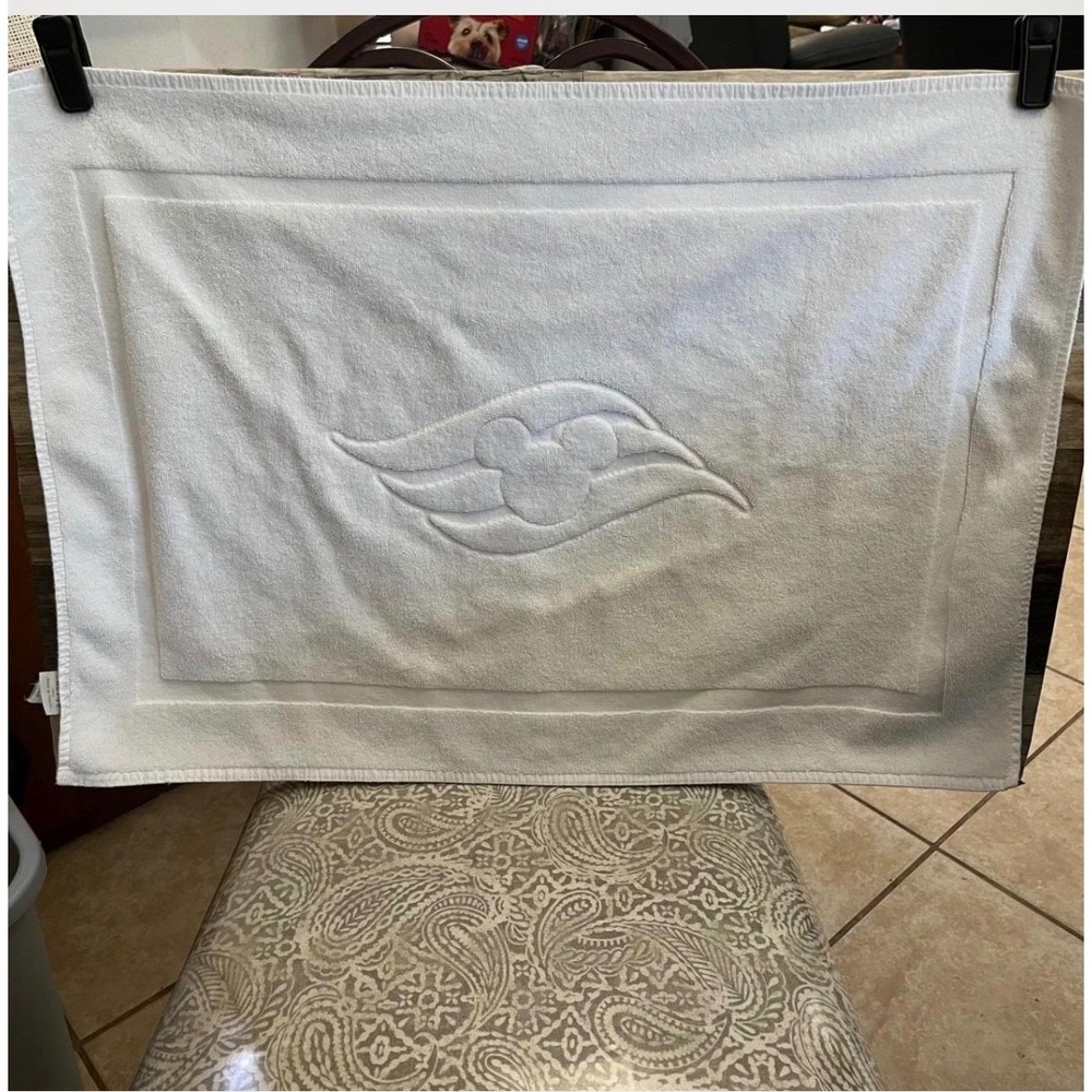 Disney Cruise Line Mickey Mouse White Bath Mat Frette Exclusive Design Turkey